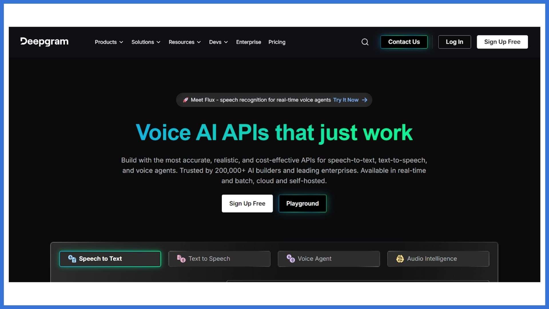 Deepgram (Image Source: Deepgram.com)