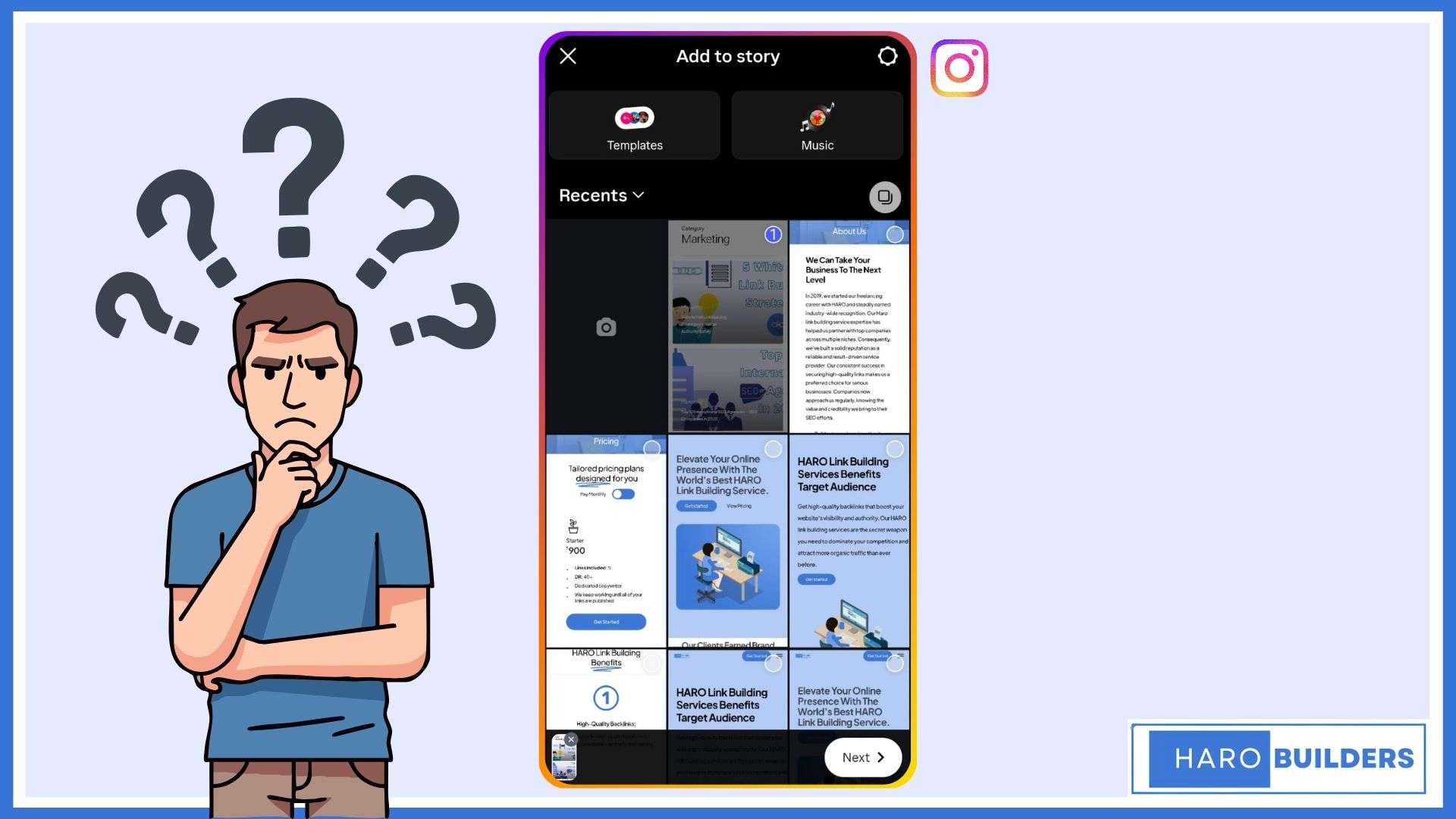 how to add multiple photos to instagram story