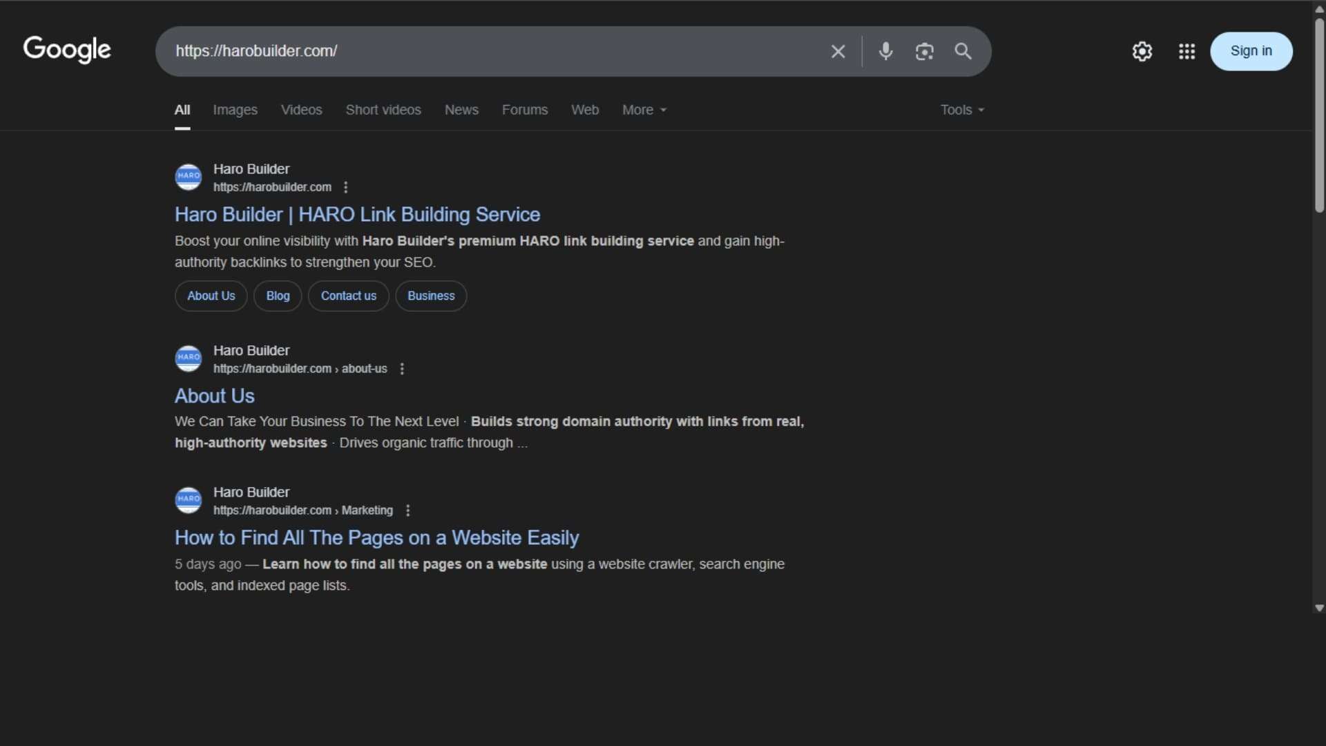 Direct URL Search