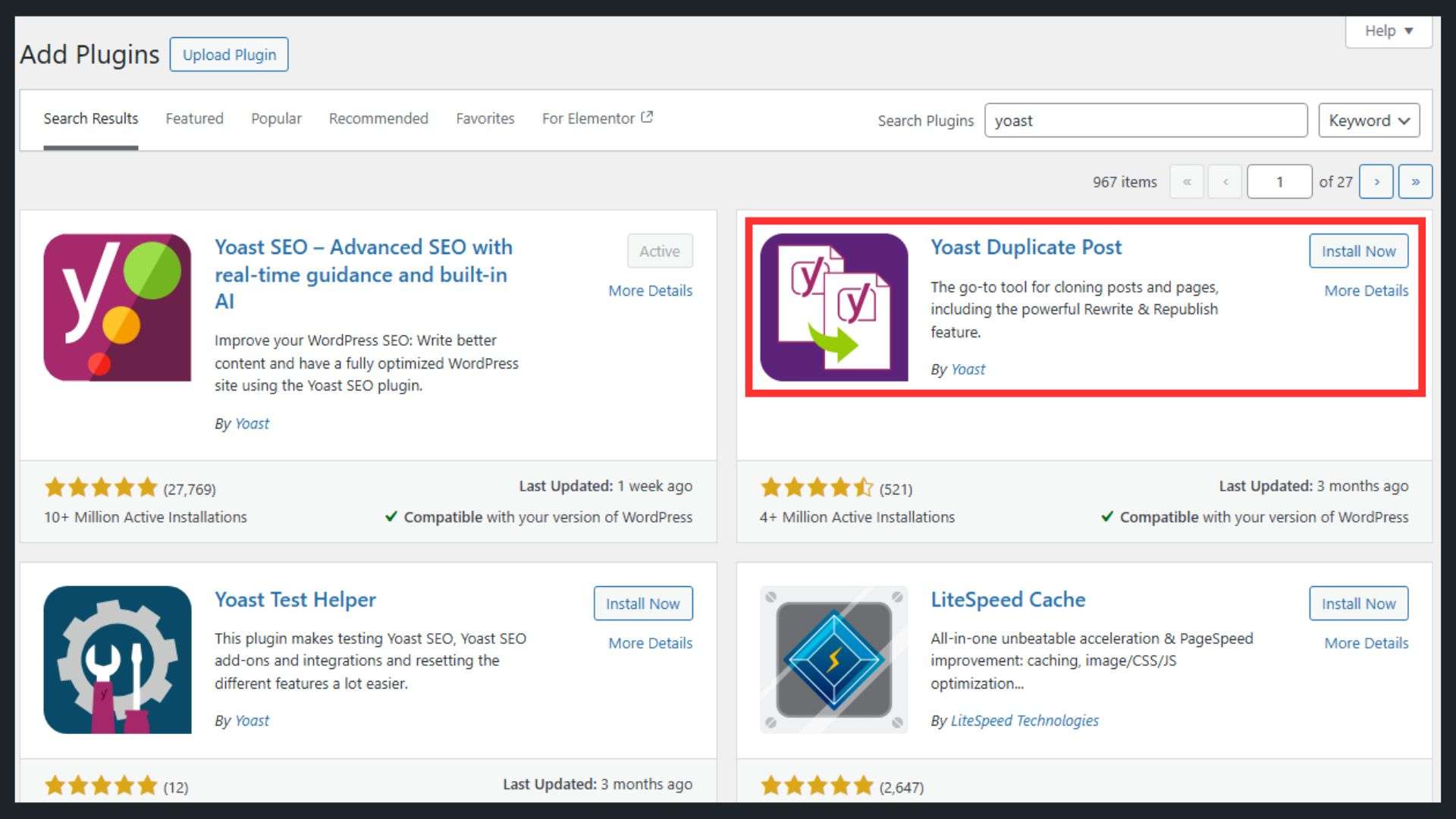Duplicate Pages Using the Yoast Duplicate Post Plugin