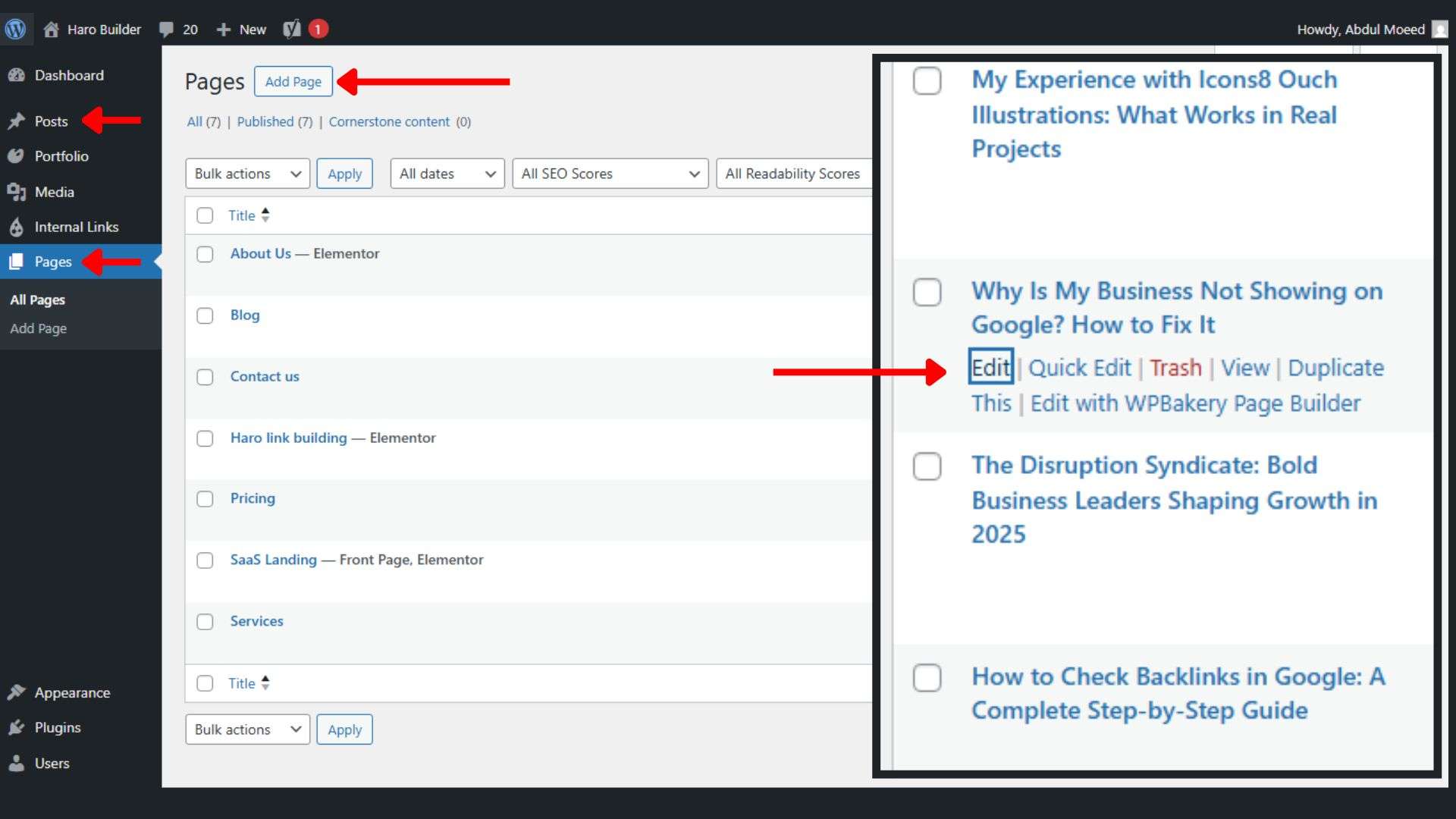Manually Copy a Page or Post Without a Plugin