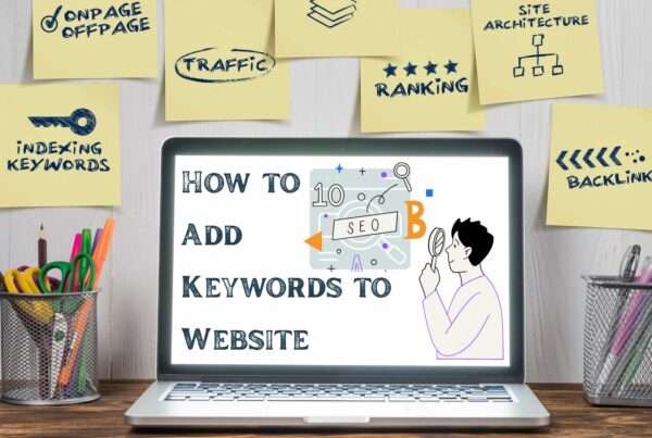 how to add keywords to website