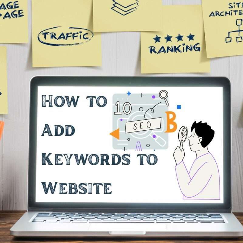 how to add keywords to website