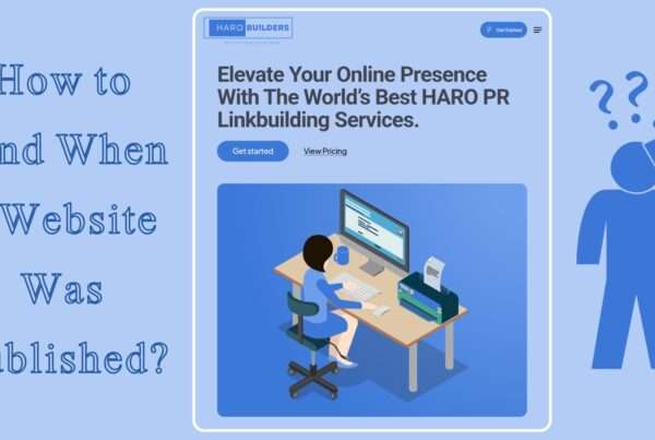 how to find when a website was published