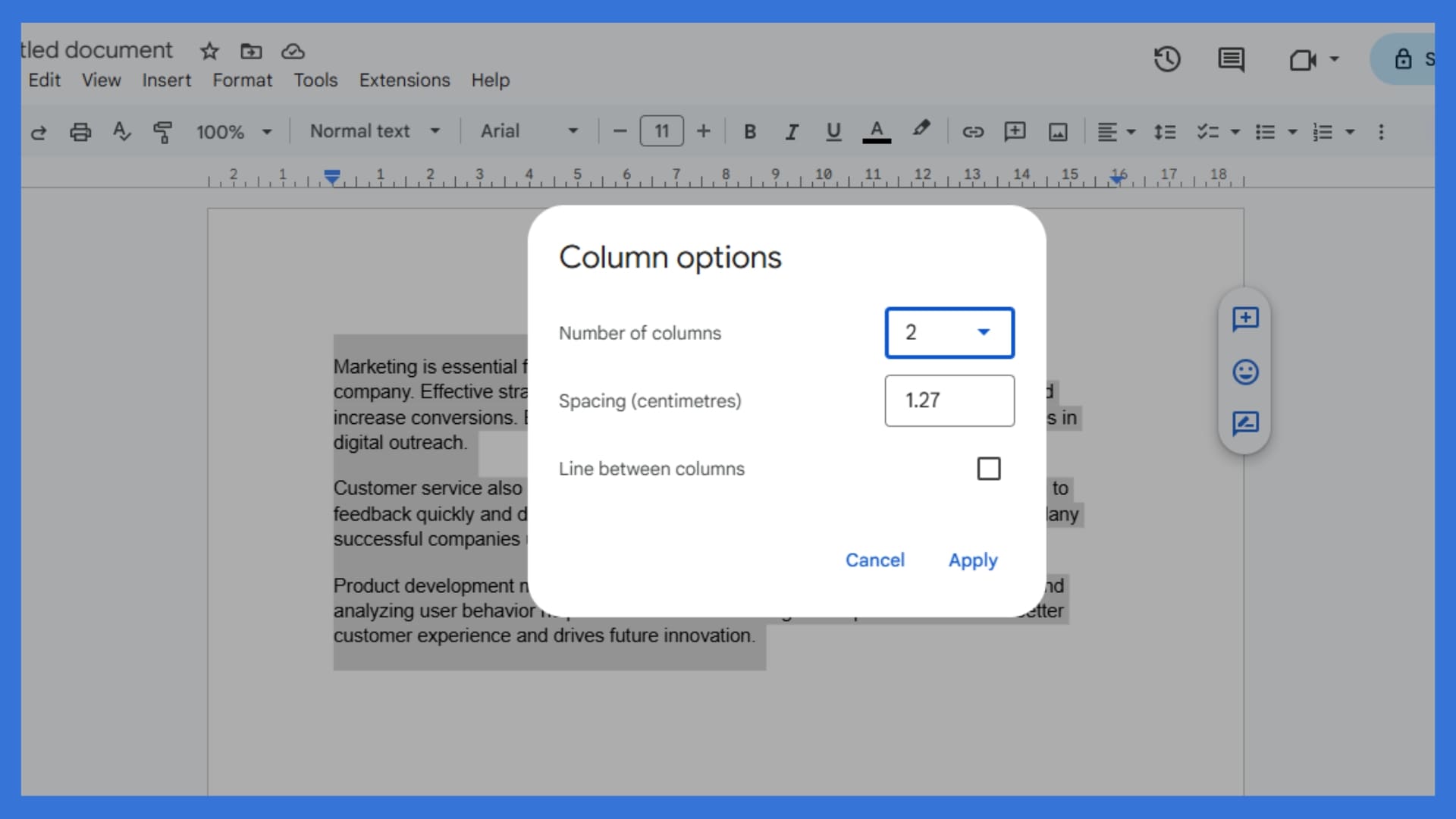 Customize the Formatting (Optional)