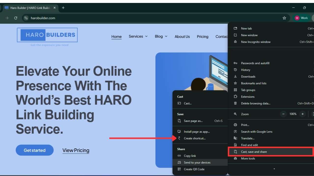 Go to Create Shortcut