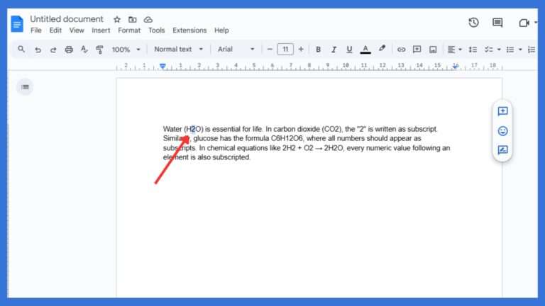 How To Do Subscript In Google Docs - Haro Builder