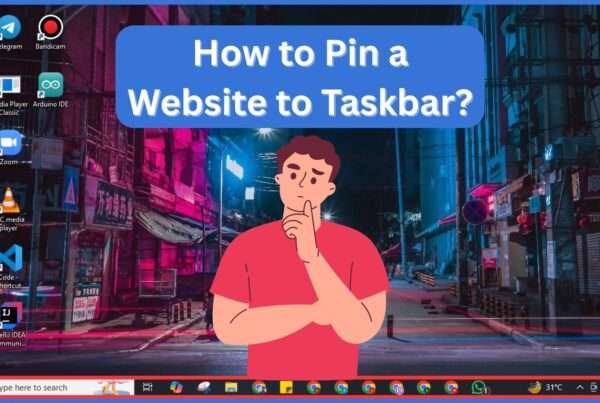 How to Pin a Website to Taskbar