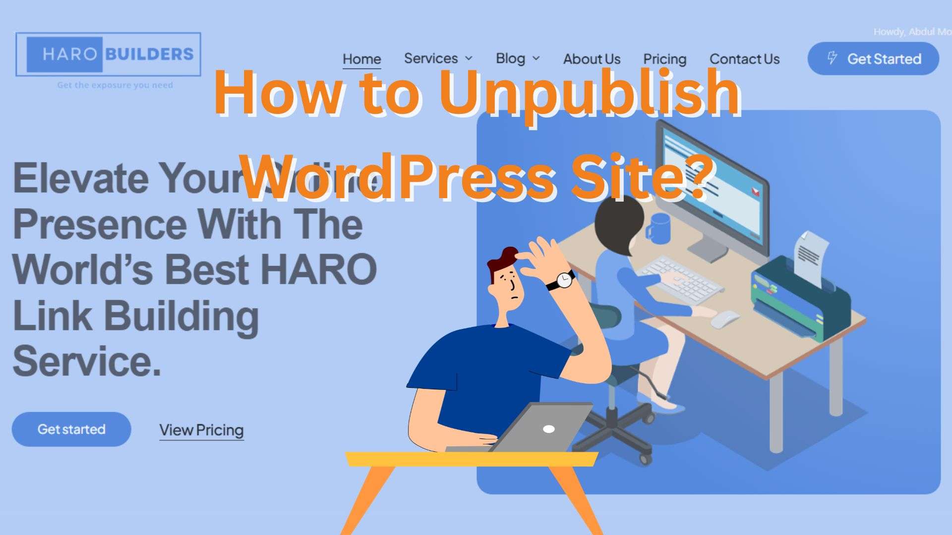 How to Unpublish WordPress Site