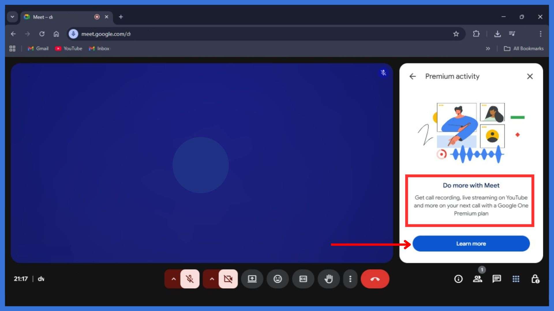 Google Meet Premium Plan Requirement