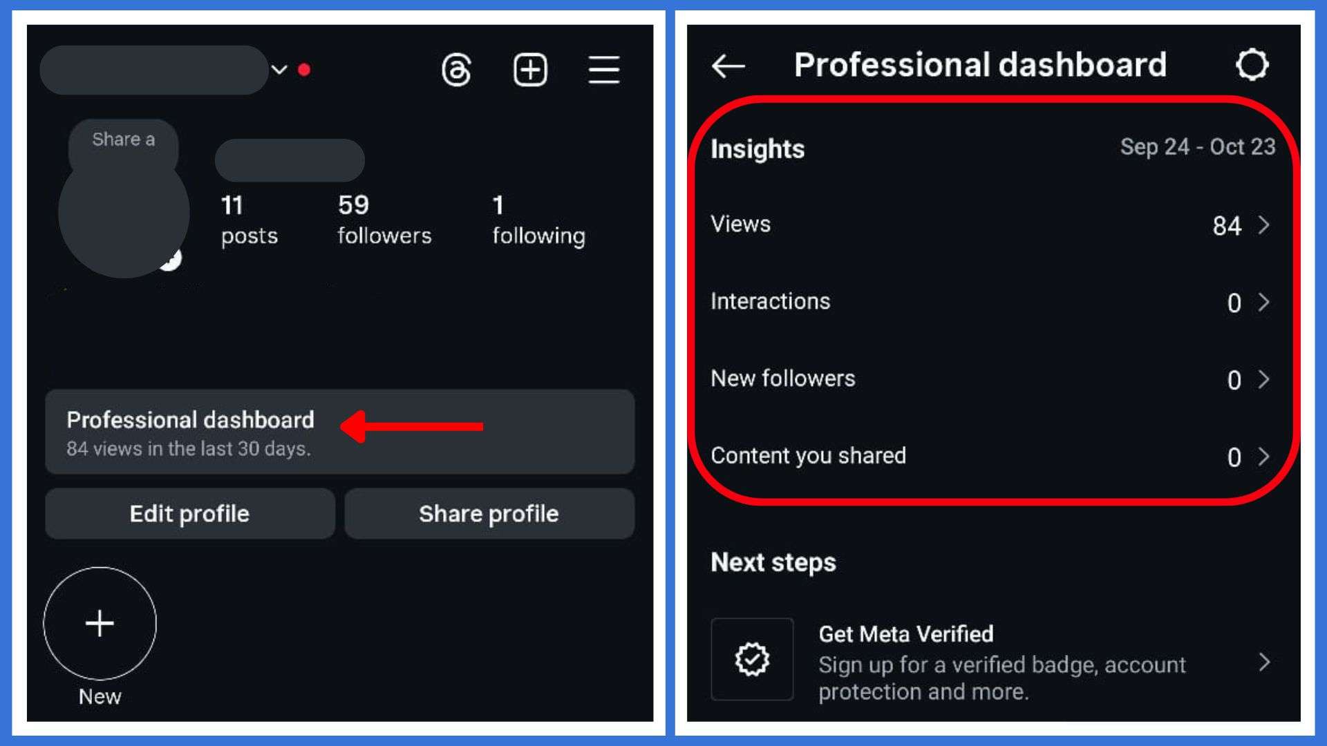 Instagram Business Account Profile Views
