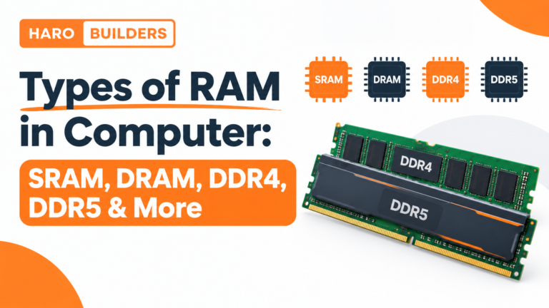Types of RAM in Computer: SRAM, DRAM, DDR4, DDR5 & More