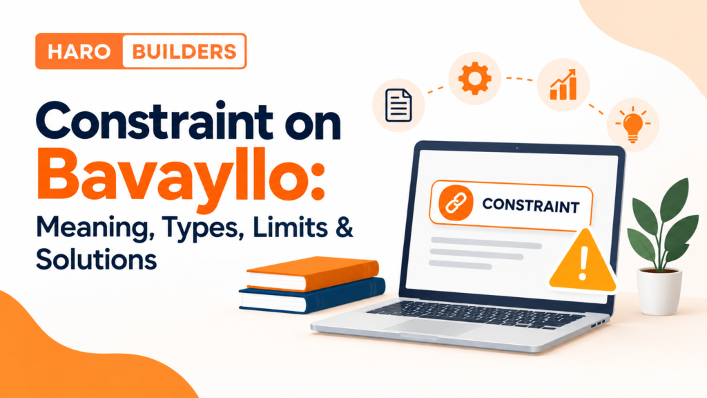 Constraint on Bavayllo: Meaning, Types, Limits & Solutions